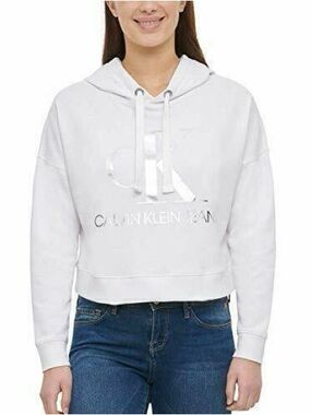 NWOT Calvin Klein Jeans Women Sweatshirt Logo Hoodie Sweater. Size Medium
